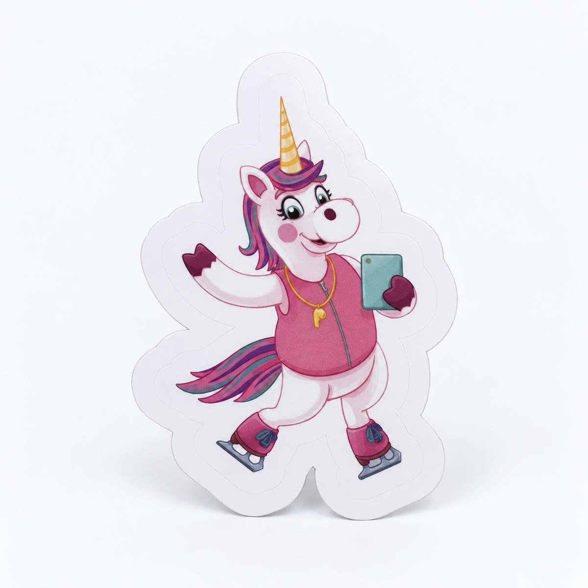 White Vinyl Character Stickers