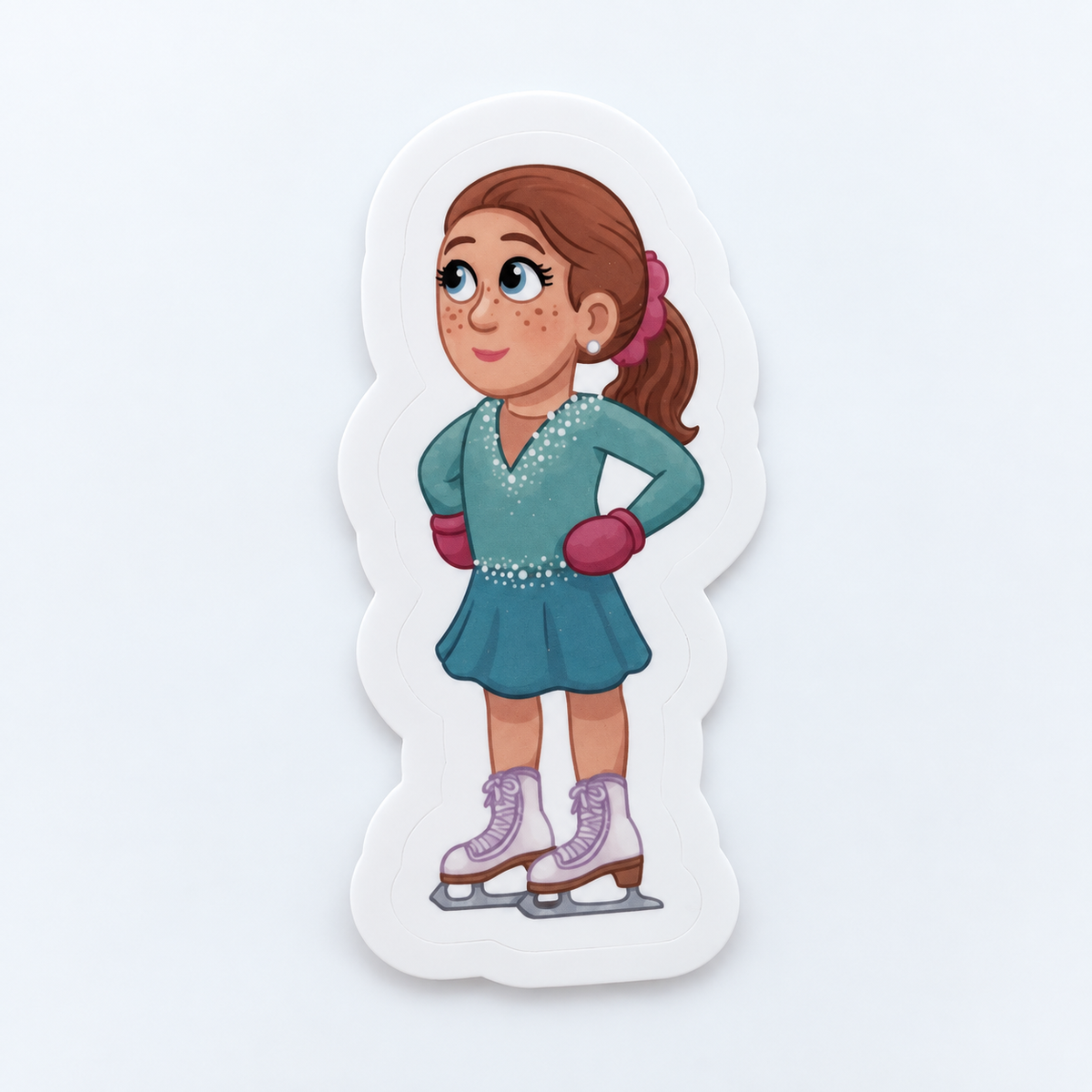 White Vinyl Character Stickers