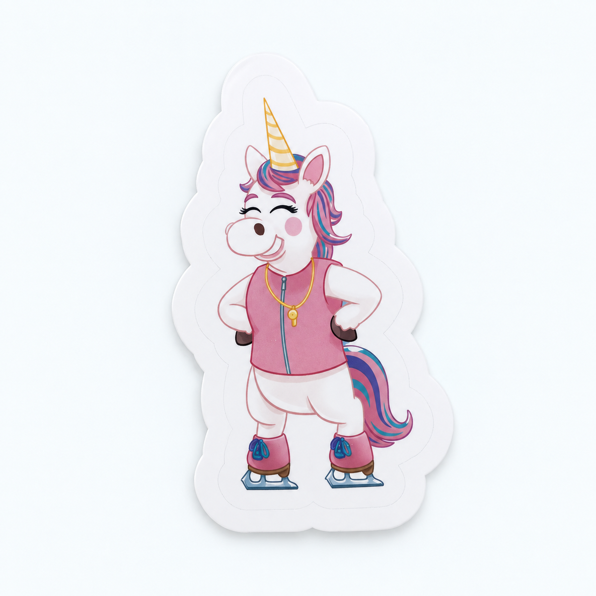 White Vinyl Character Stickers