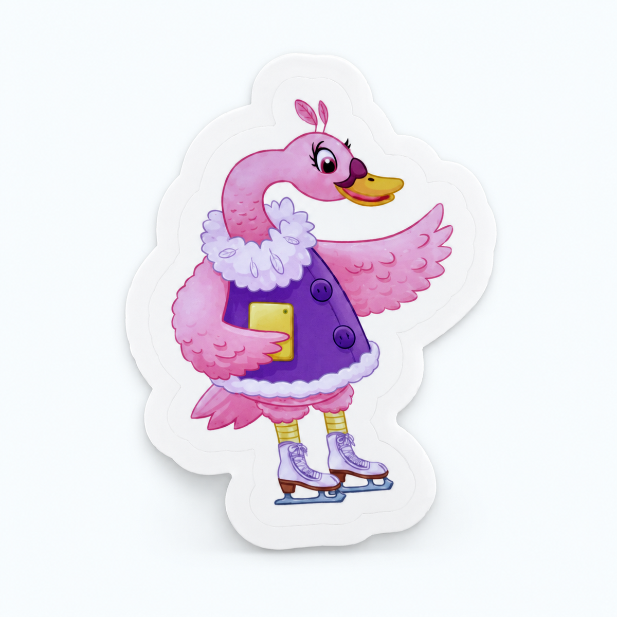 White Vinyl Character Stickers