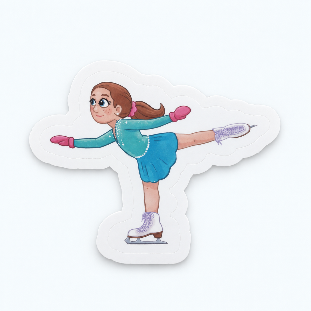 White Vinyl Character Stickers