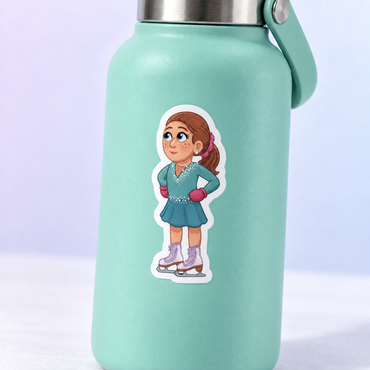 White Vinyl Character Stickers