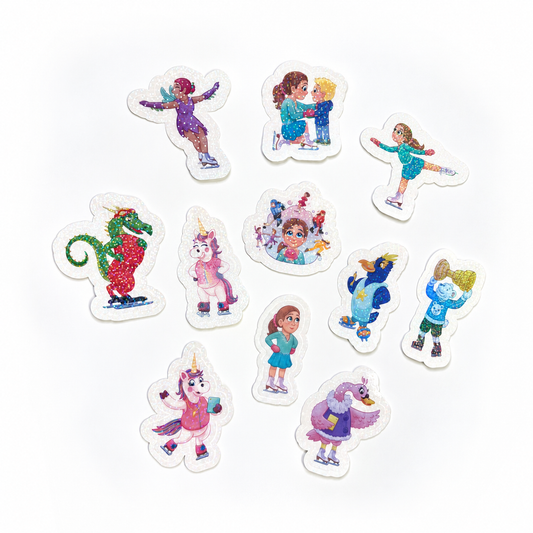 Holographic Vinyl Character Stickers
