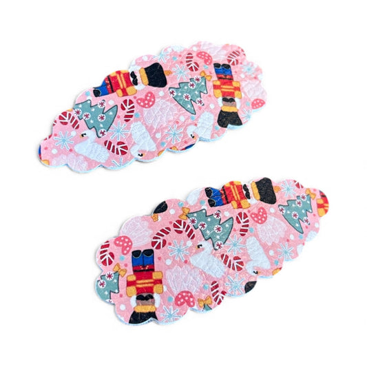 Holiday Snap Clip Set – Christmas Hair Clips for Kids | Miss May