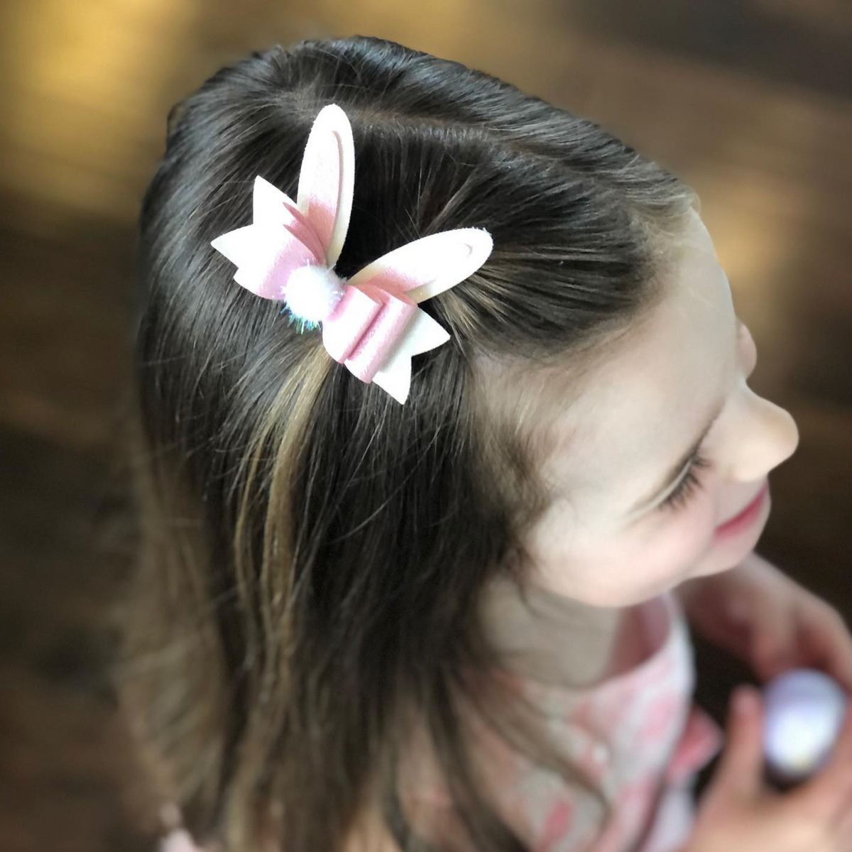 Easter Bunny Hair Bow Digital Cut File – PDF & SVG DIY Template | Miss May Bow Studio
