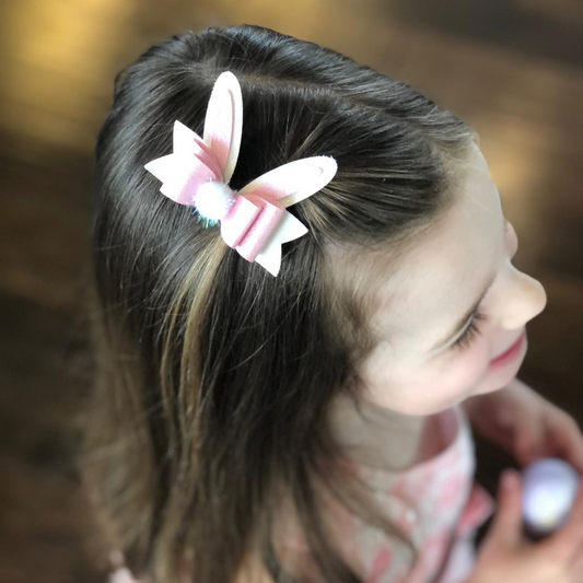 Easter Bunny Hair Bow Digital Cut File – PDF & SVG DIY Template | Miss May Bow Studio